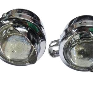 Farol milha cromado universal com pestana pequeno