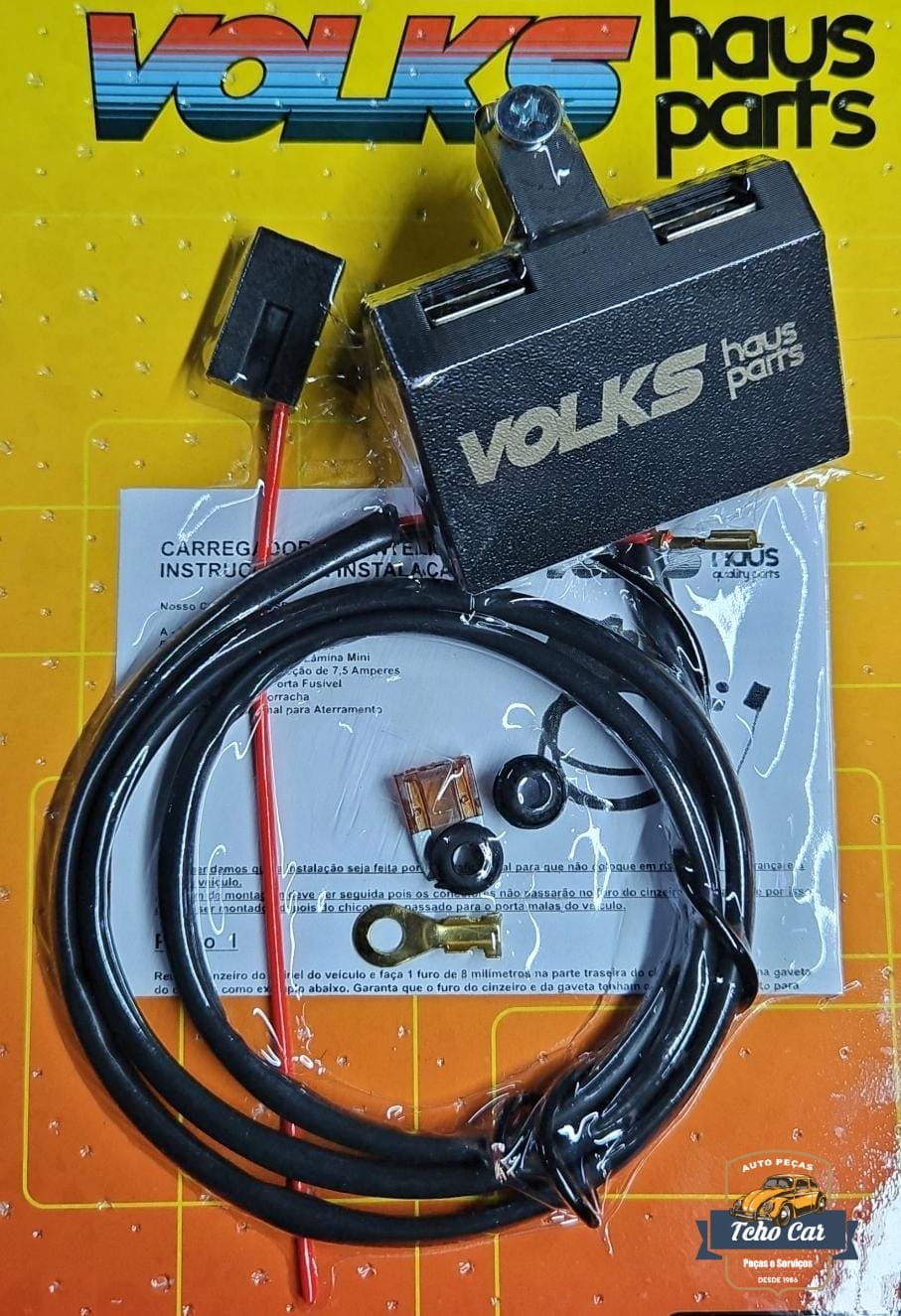 carregador Carregador de celular USB Fusca 12v - Para cinzeiro - Imagem 1