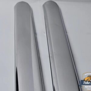 Friso estribo fusca largo liso Inox - Par