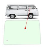 Vidro dianteiro da porta Kombi lado direito 1976/2014 - VIDRO INCOLOR