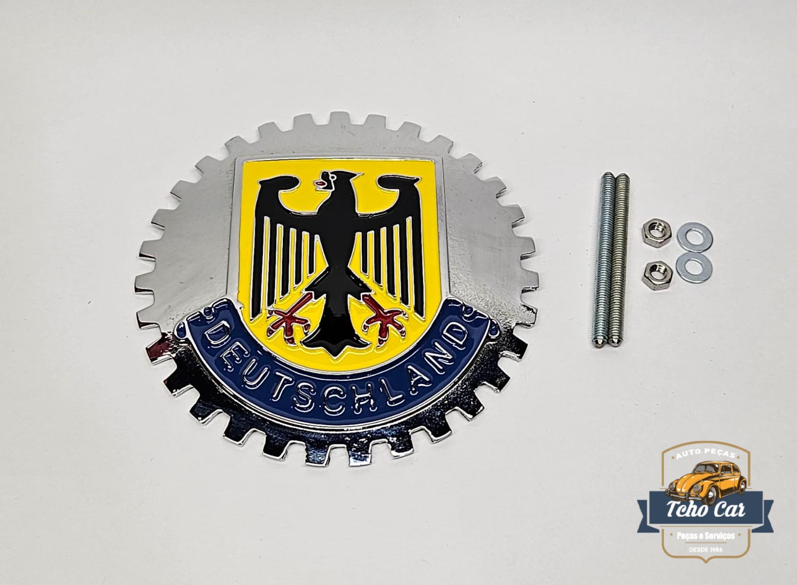 3 Emlema CAPÔ Fusca modelo Esportivo - ÁGUIA DEUTSCHLAND (ALEMANHA) - Imagem 1