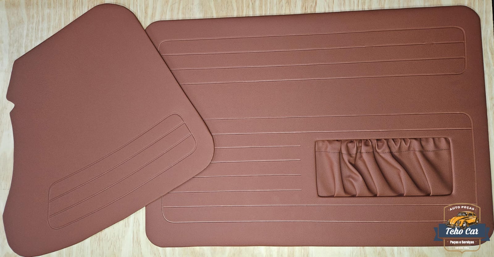 3 Jogo de revestimento corvim grosso de portas após 1978 TERRACOTA - Imagem 1
